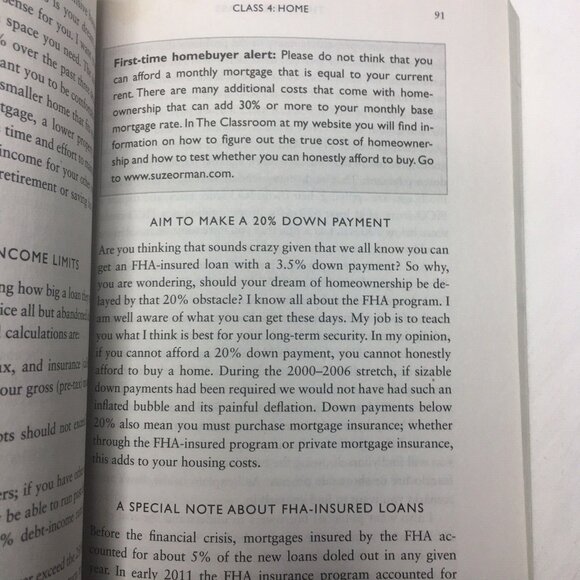 Suze Orman The Money Class 2012 Personal Finance Success Book u - Picture 8 of 9